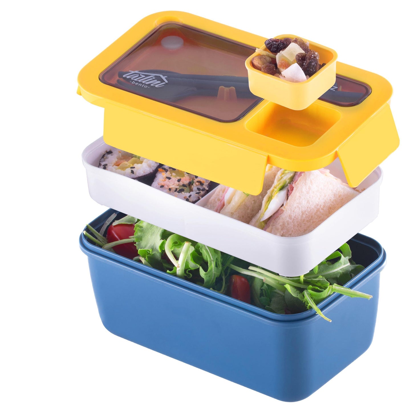 Tarlini | Blue Bento box Premium Bento Lunch Box with Compartments