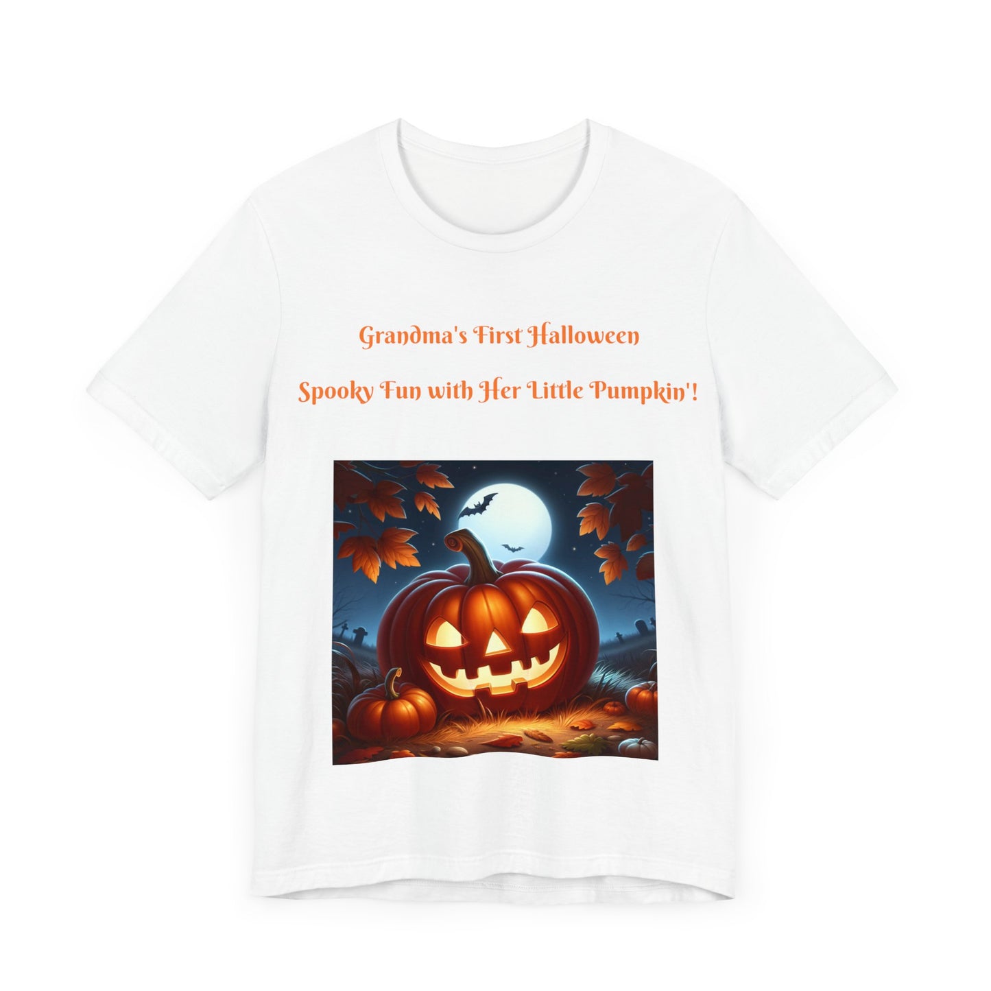"Grandma's First Halloween: Spooky Fun with Her Little Pumpkin!"