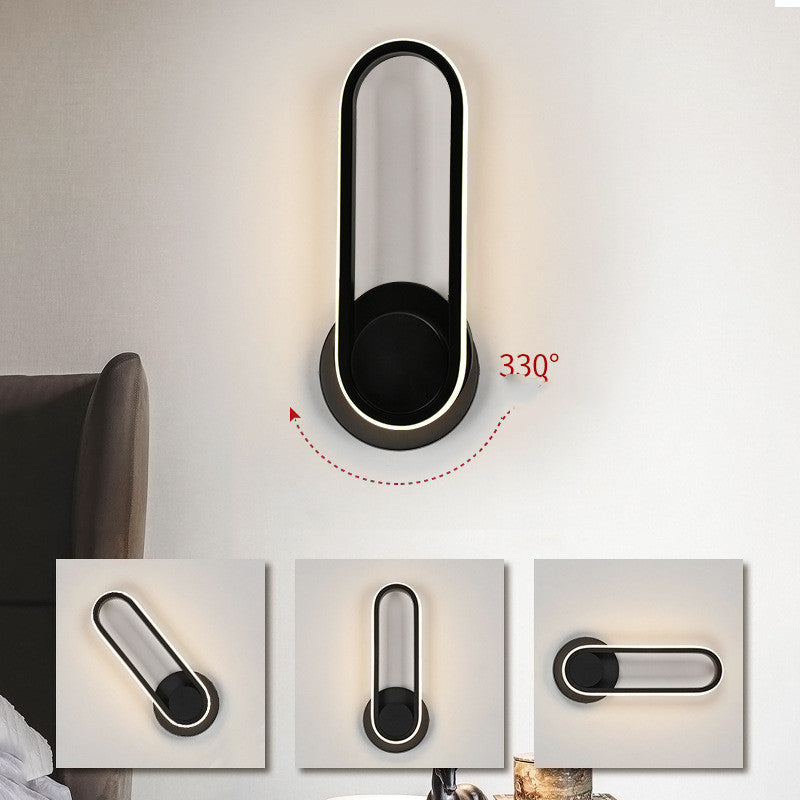 Rotatable Bedroom Acrylic LED Wall Lamp for Indoor Use