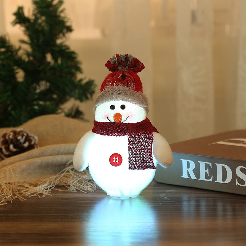 LED Santa Claus and Snowman Christmas Decorations