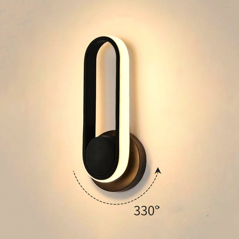 Rotatable Bedroom Acrylic LED Wall Lamp for Indoor Use