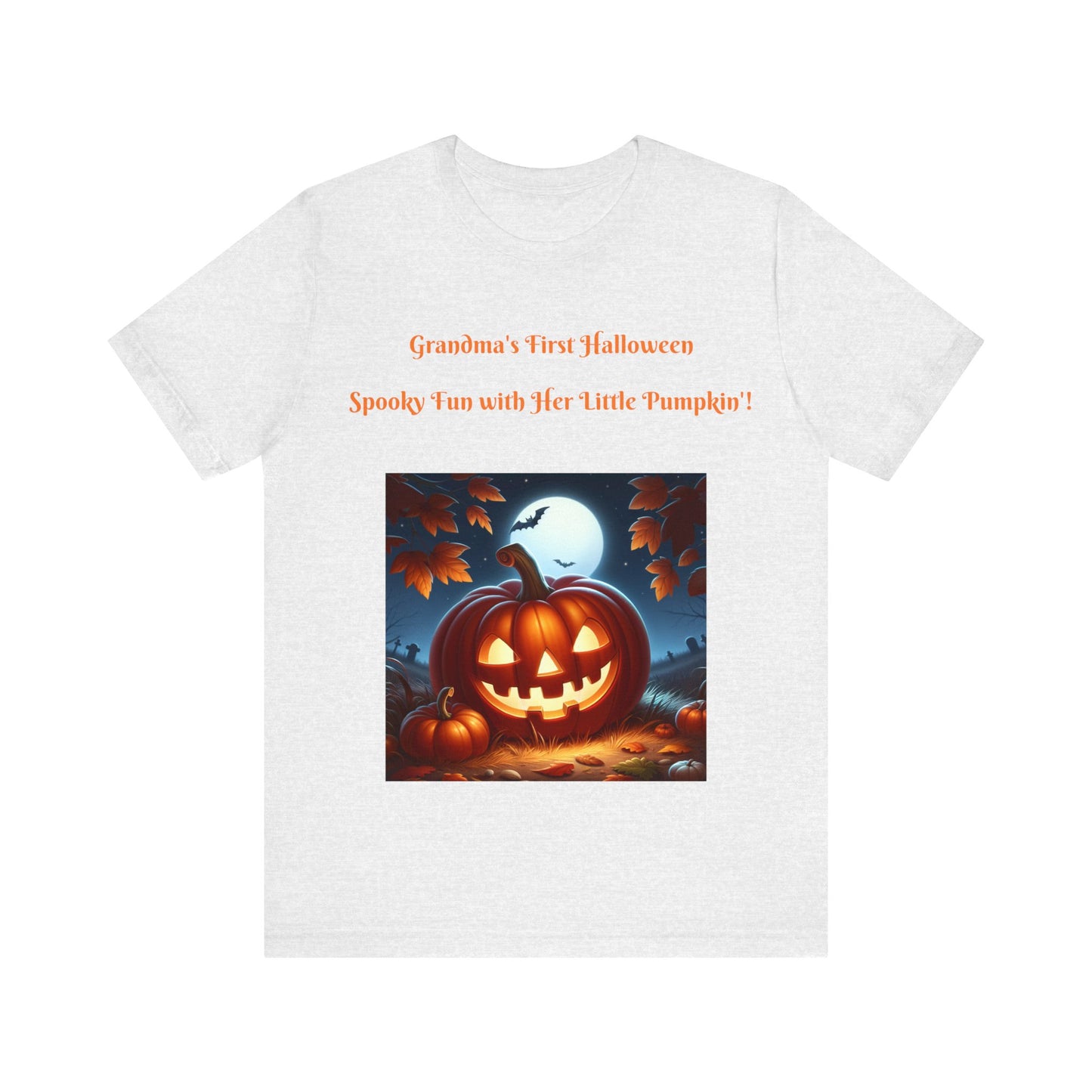 "Grandma's First Halloween: Spooky Fun with Her Little Pumpkin!"