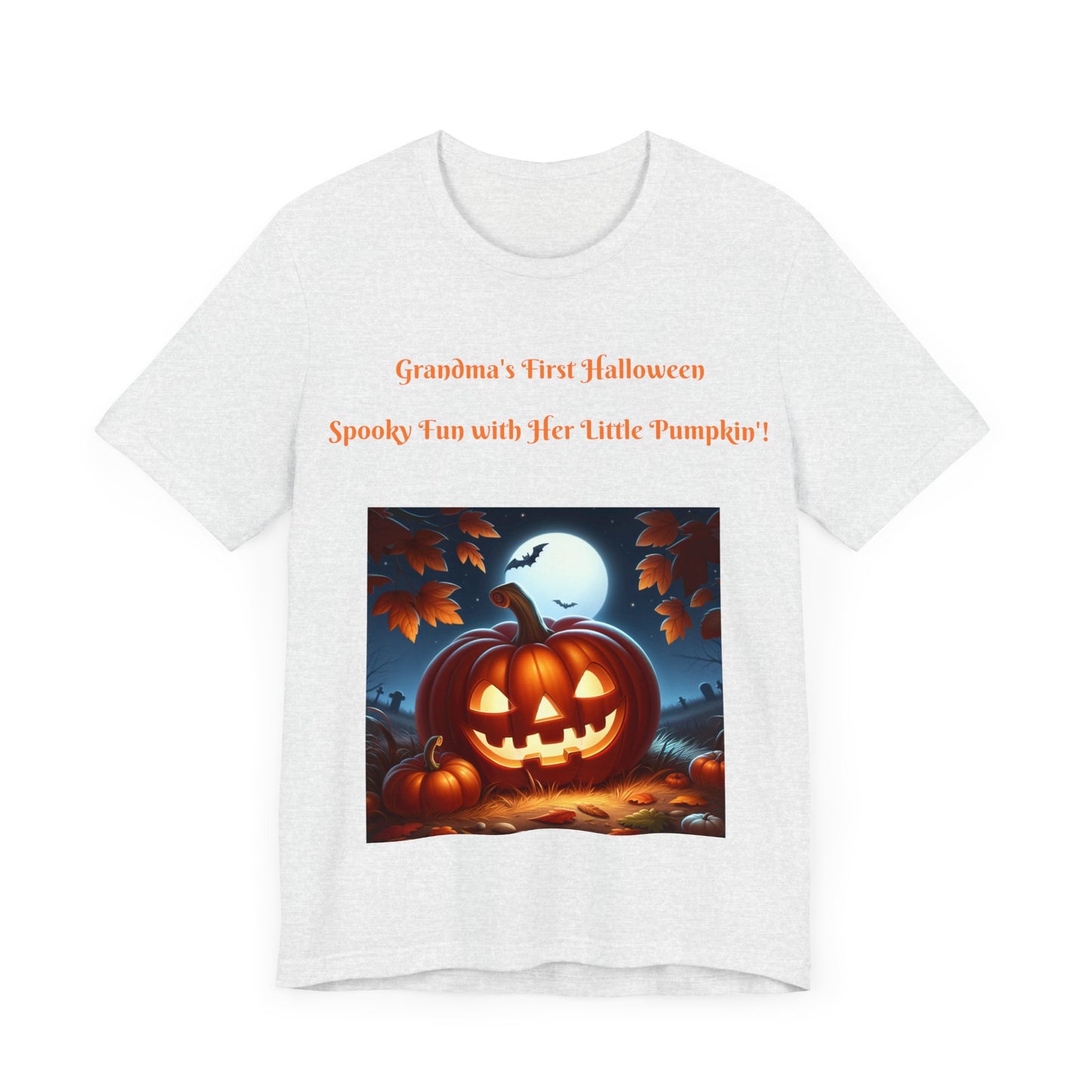"Grandma's First Halloween: Spooky Fun with Her Little Pumpkin!"