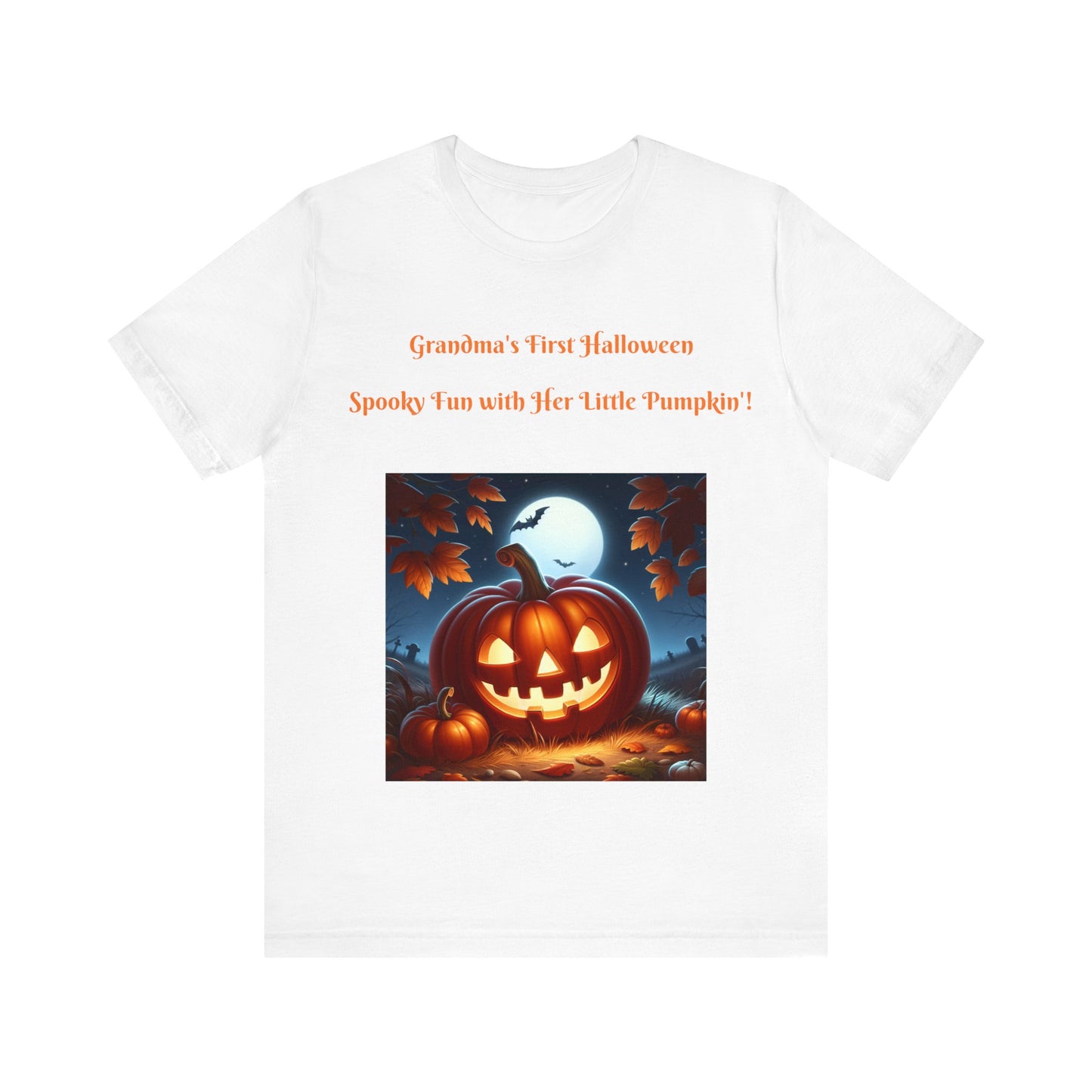 "Grandma's First Halloween: Spooky Fun with Her Little Pumpkin!"