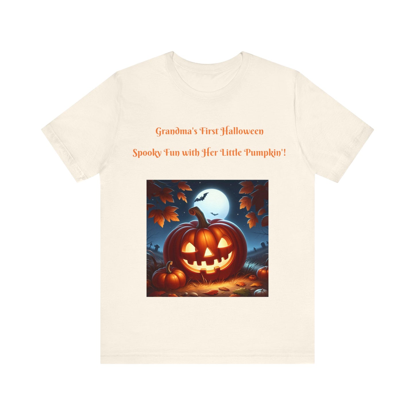 "Grandma's First Halloween: Spooky Fun with Her Little Pumpkin!"