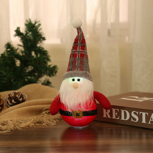 LED Santa Claus and Snowman Christmas Decorations