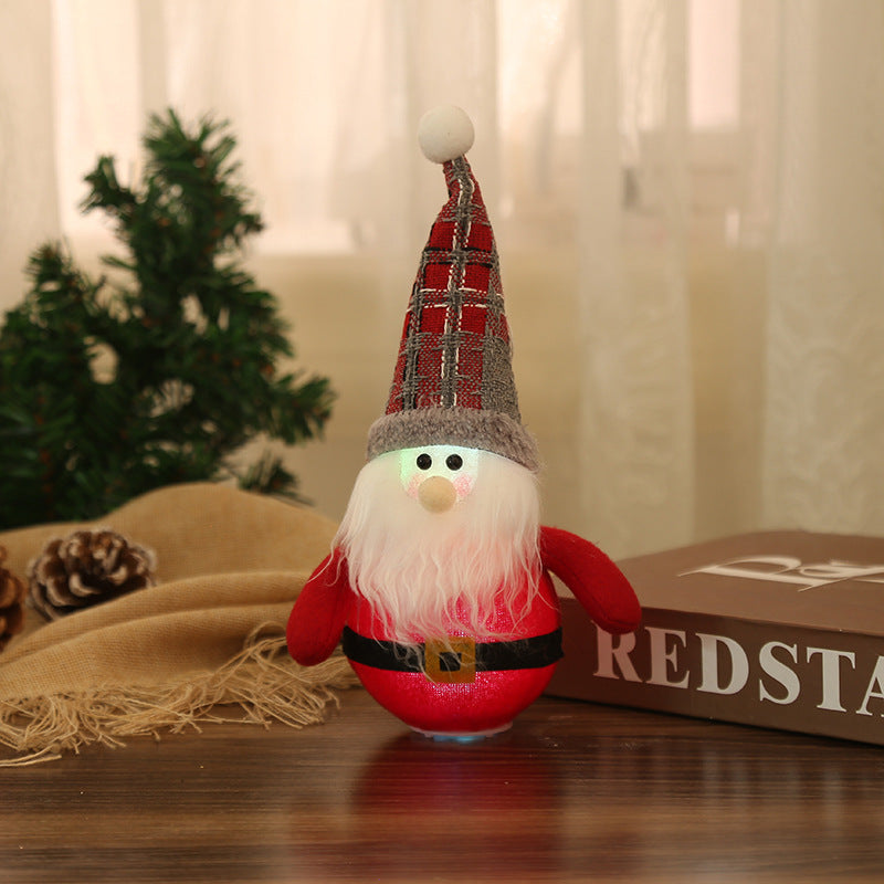 LED Santa Claus and Snowman Christmas Decorations