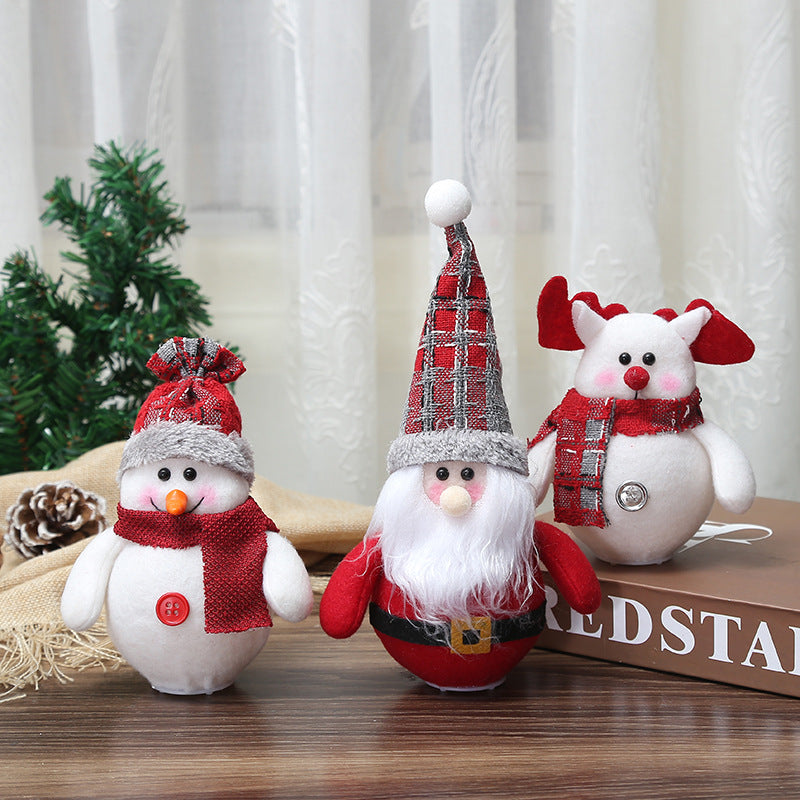 LED Santa Claus and Snowman Christmas Decorations