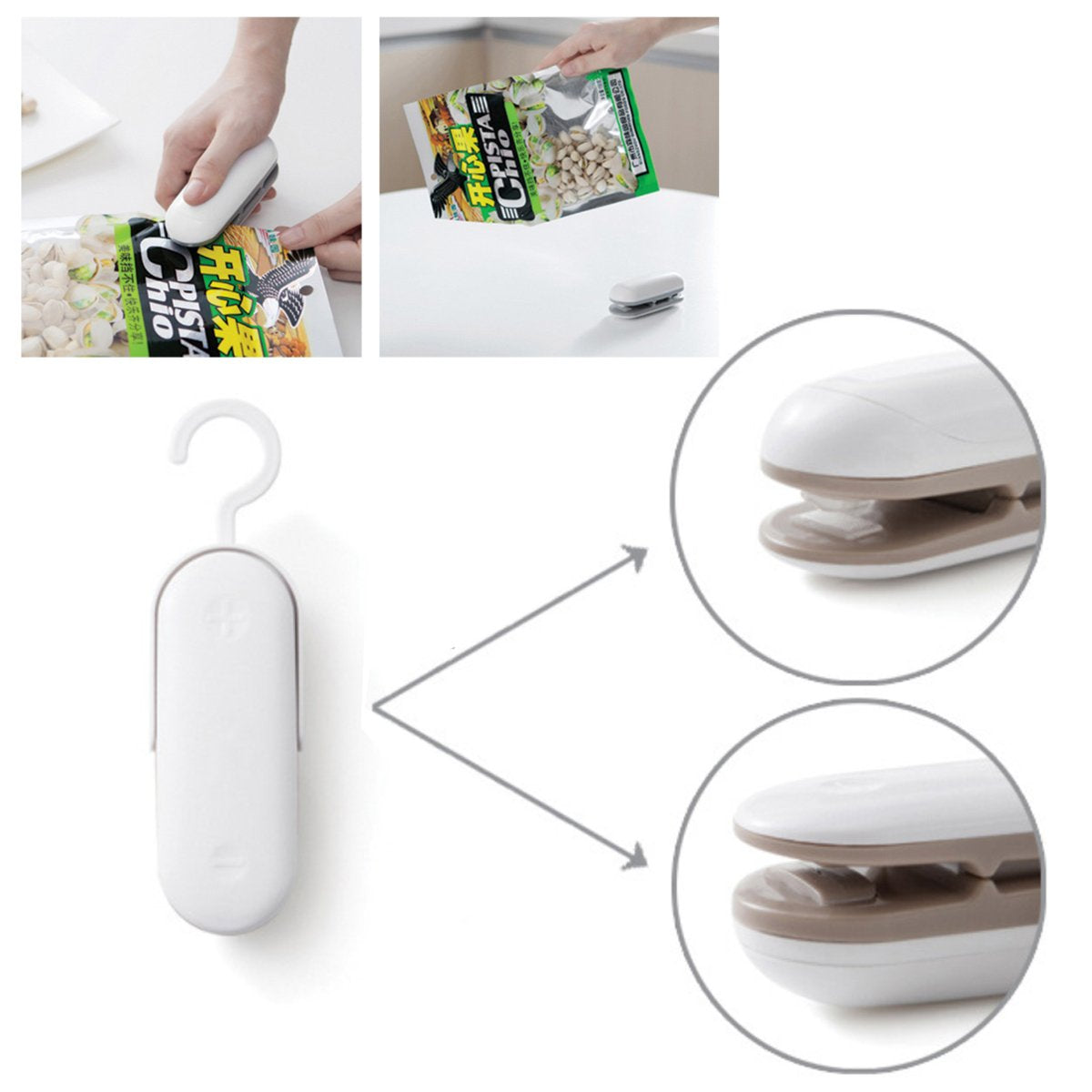 2-in-1 Snack Bag Opener & Sealer Mini Machine