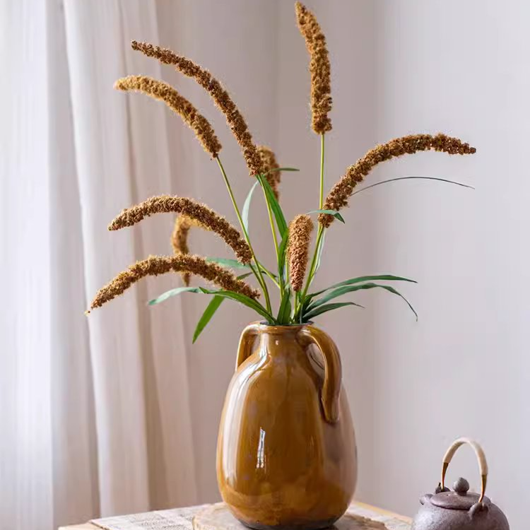 Three-Headed Dogtail Grass Stem - 39" Tall