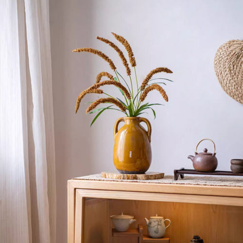 Three-Headed Dogtail Grass Stem - 39" Tall
