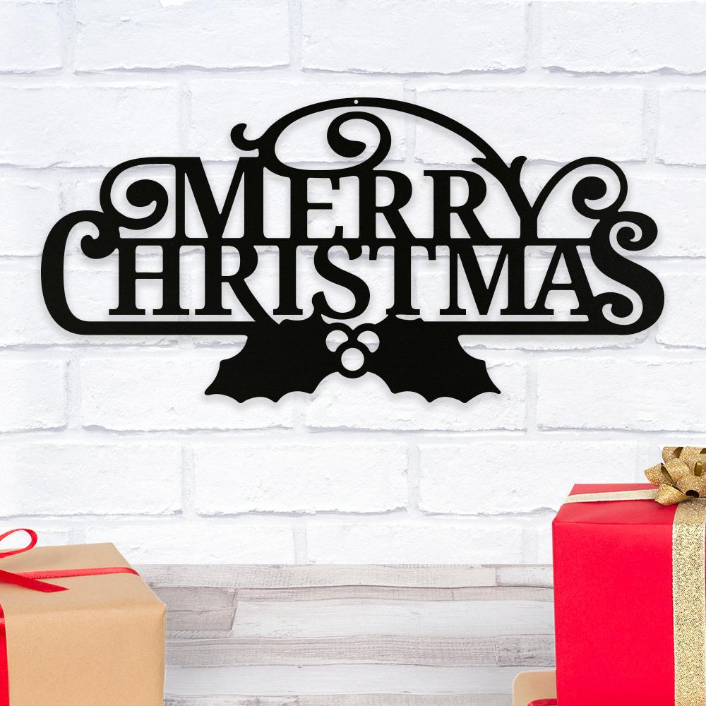 Merry Christmas - Metal Wall Decoration