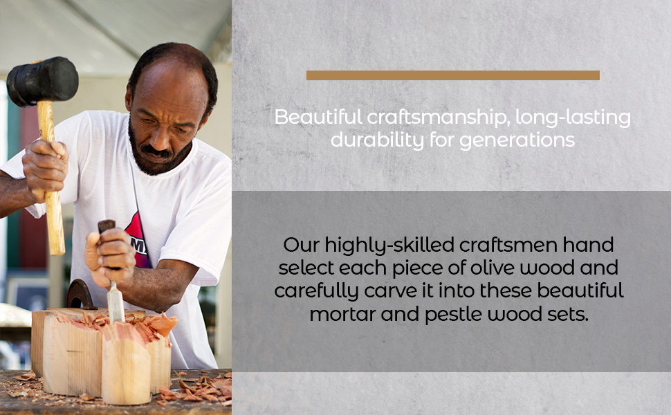 Handcrafted Olive Wood Mortar and Pestle – Timeless Kitchen Essential