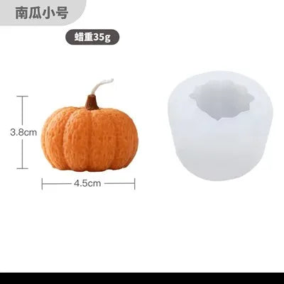 Halloween Silicone Mold - Pumpkin and Ghost Shapes for DIY Candles, Candy, and Chocolate, Food Grade