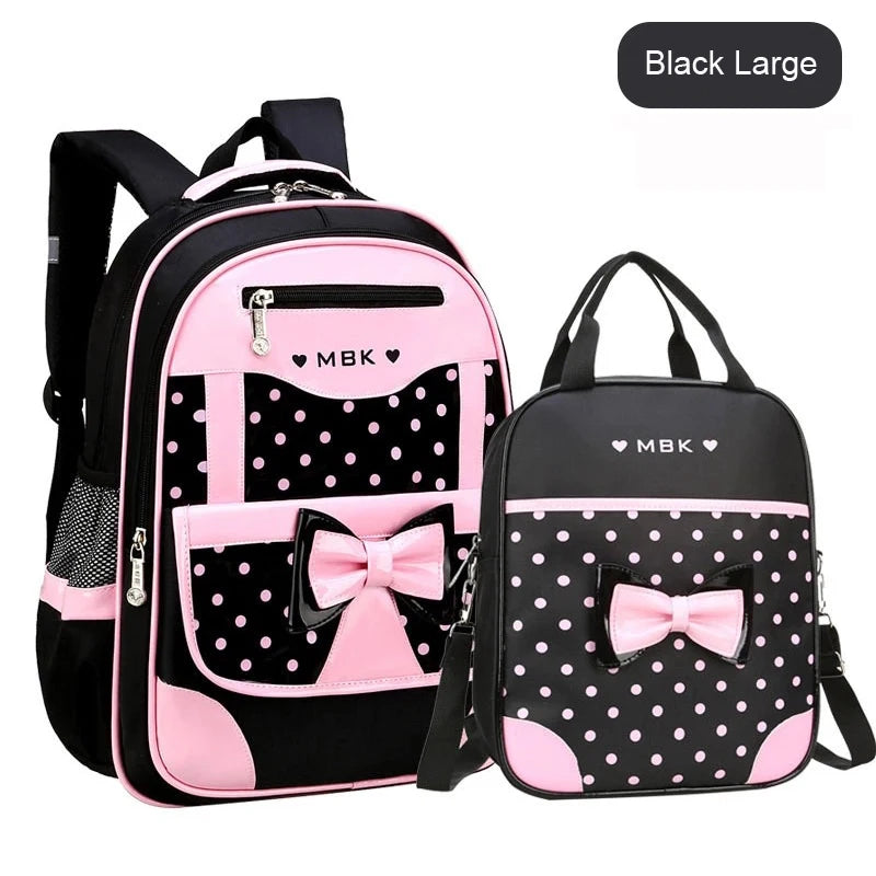 3-Piece Adorable School Bag Set for Girls