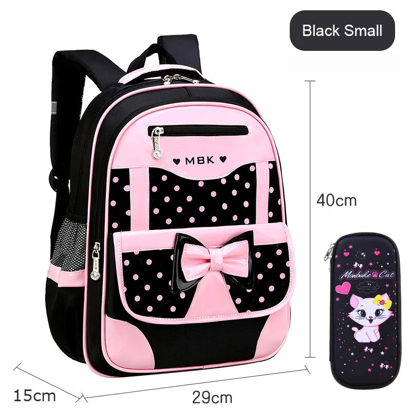 3-Piece Adorable School Bag Set for Girls