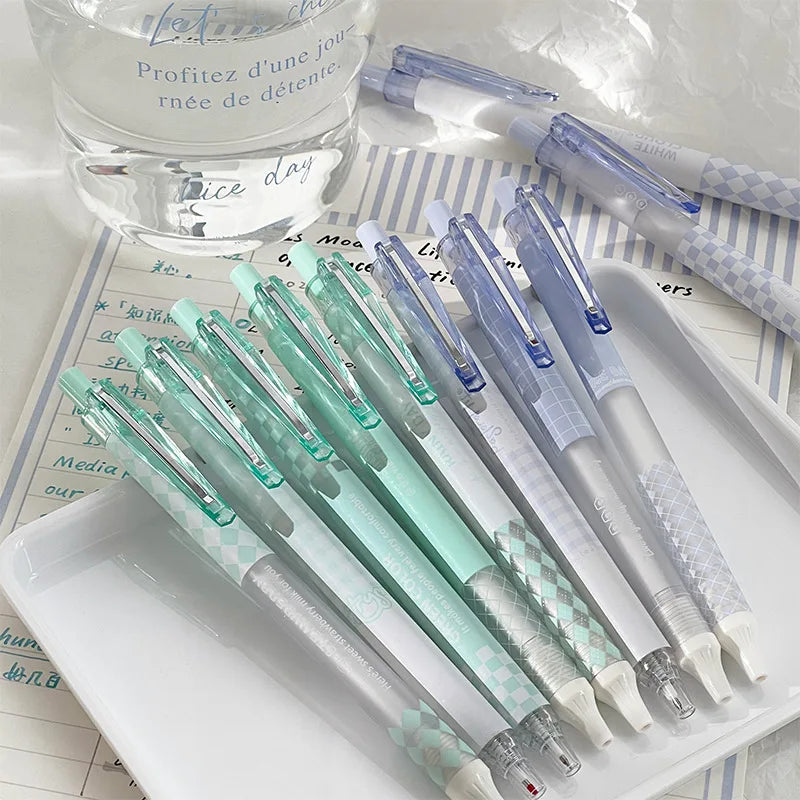 6-Piece Set: Fashion Gel Pens - Lovely Style Stationery with 0.5mm Black Ink, Perfect for Scrapbooking and Back-to-School Supplies