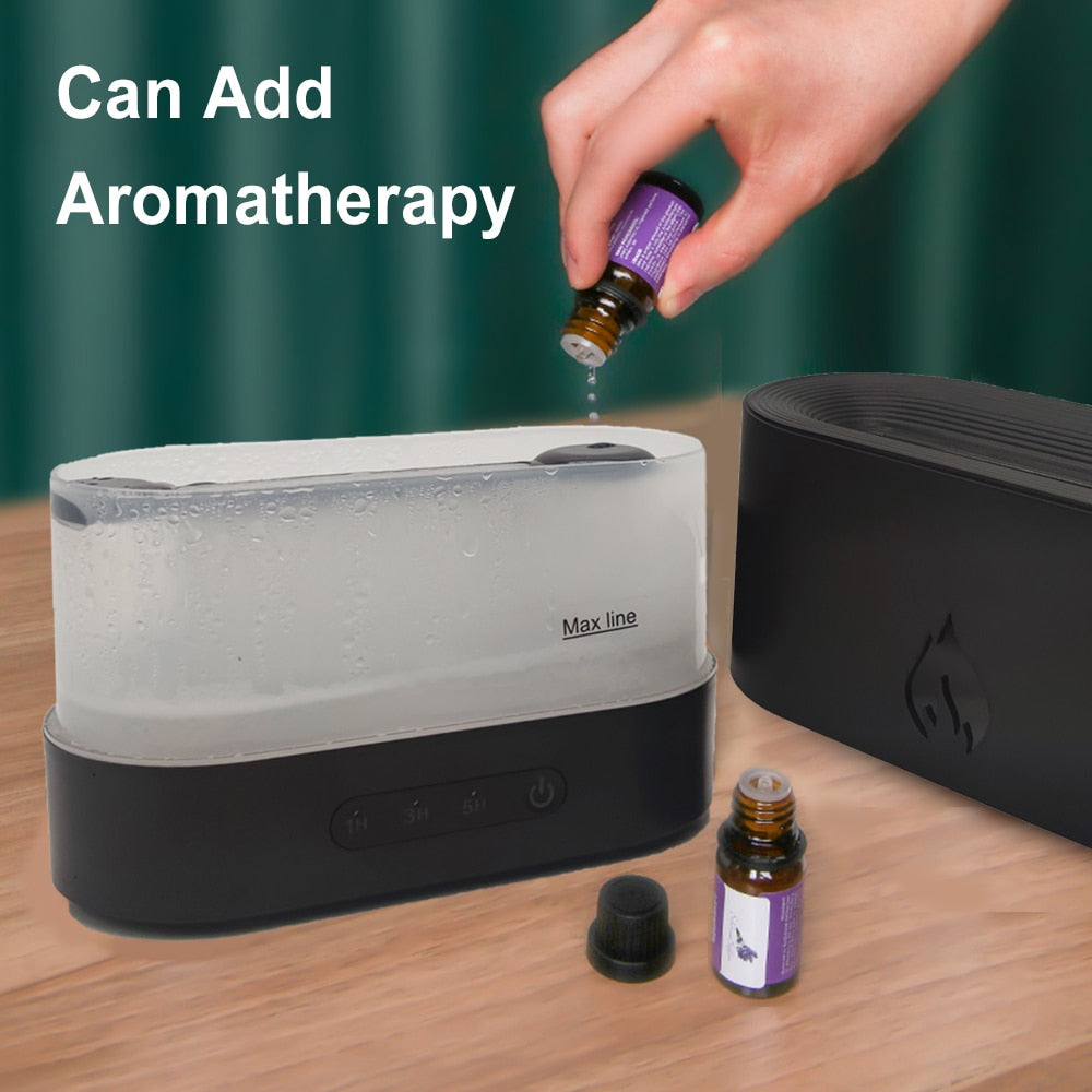Essential Oil Diffuser with Flame Effect and Timer