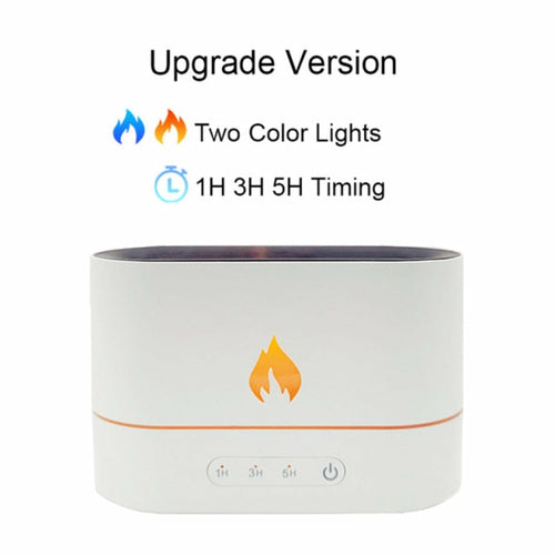 Essential Oil Diffuser with Flame Effect and Timer
