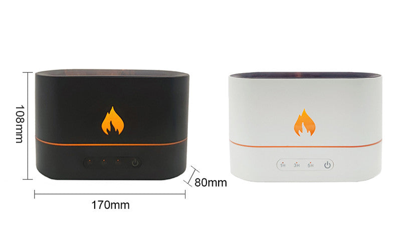 Essential Oil Diffuser with Flame Effect and Timer