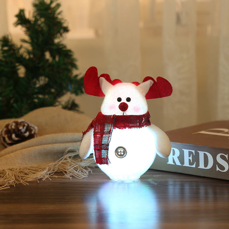 LED Santa Claus and Snowman Christmas Decorations