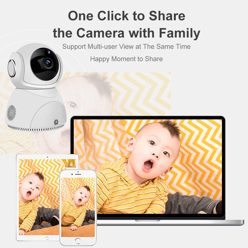 1080P HD 360° Panoramic PTZ Wireless WiFi Camera