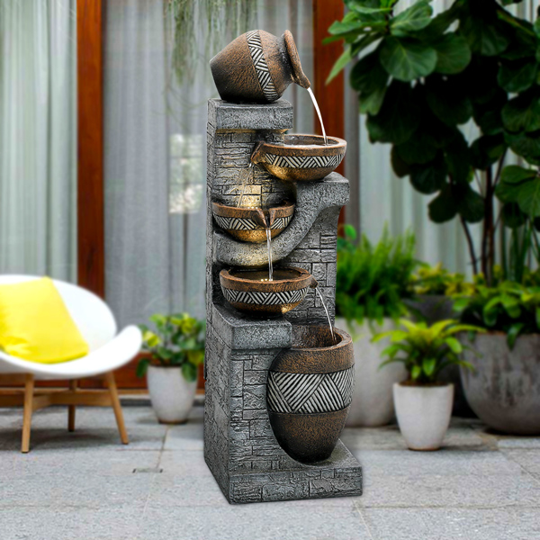 42.5-Inch Garden Landscape Water Fountain for Home and Garden Decor