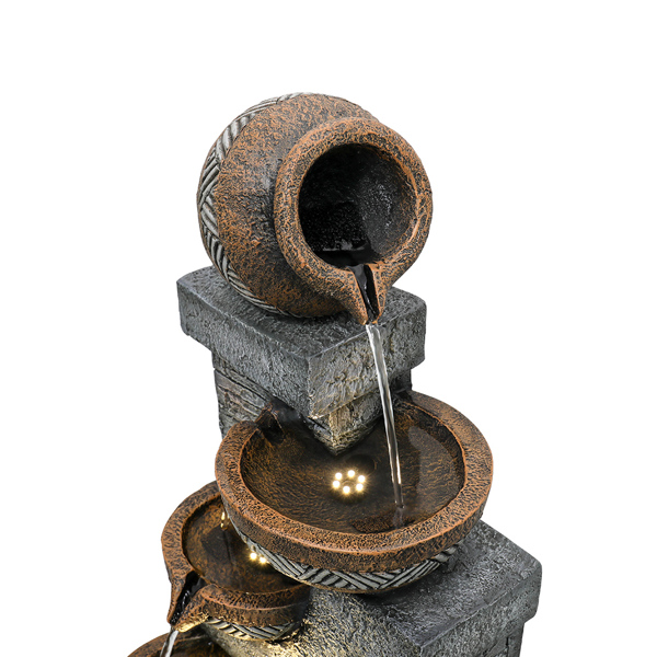 42.5-Inch Garden Landscape Water Fountain for Home and Garden Decor