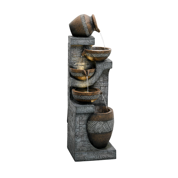 42.5-Inch Garden Landscape Water Fountain for Home and Garden Decor