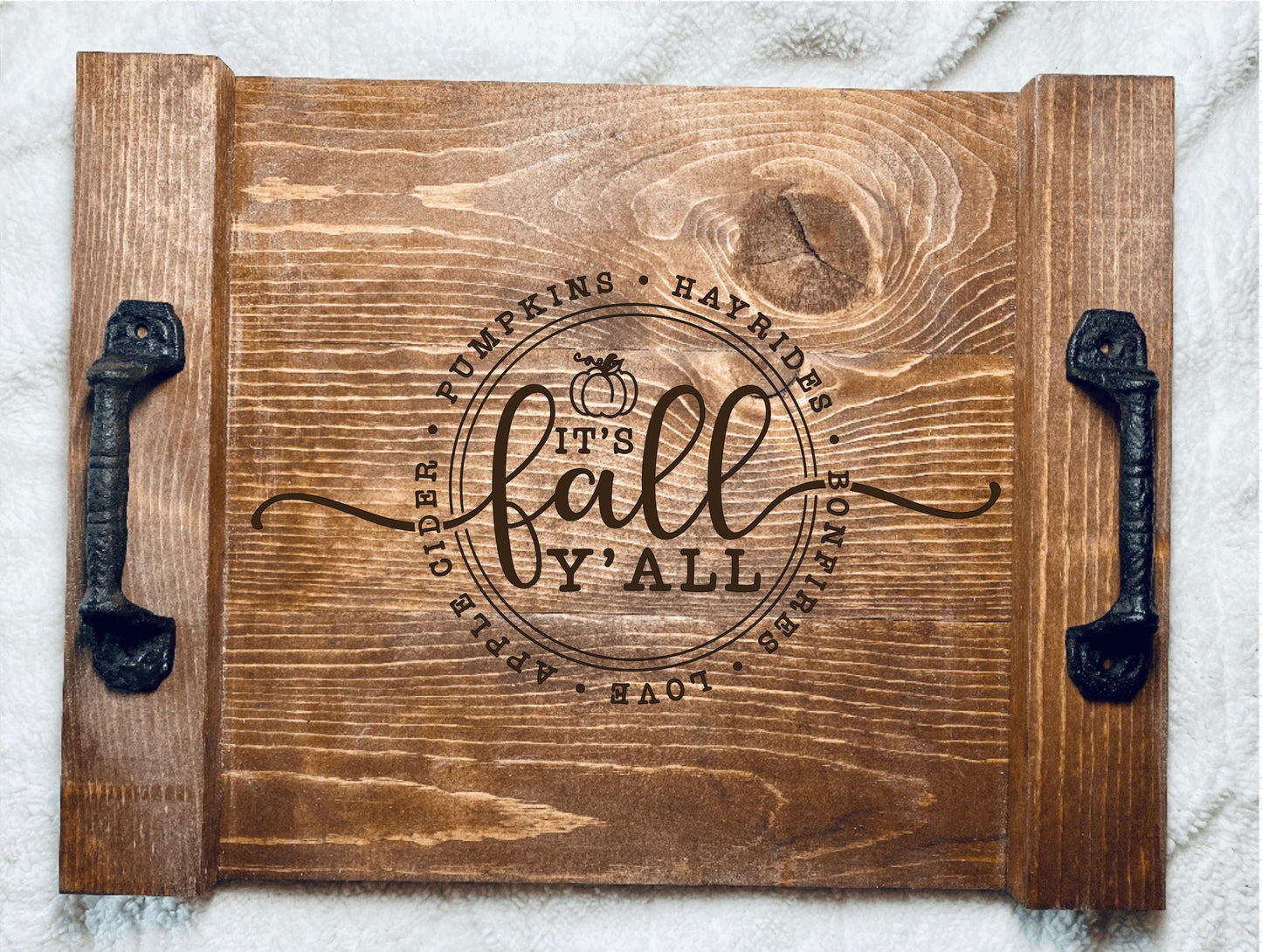 Fall Serving Tray | Autumn Decor | Halloween Decor | Rustic Home Accent