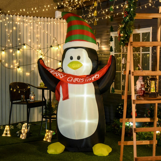 Christmas Inflatable Penguin LED Lights Indoor Outdoor
