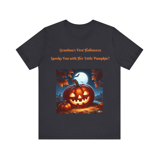 "Grandma's First Halloween: Spooky Fun with Her Little Pumpkin!"