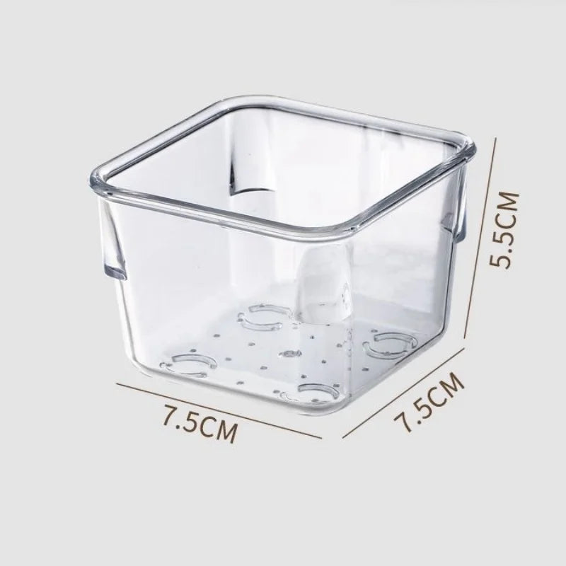 Clear Plastic Drawer Organizers Desk Dividers Bins Home Dresser Office Kitchen Drawer Separator Makeup Jewelry Organization Gadg