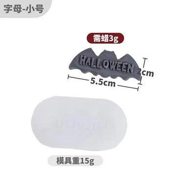 Halloween Silicone Mold - Pumpkin and Ghost Shapes for DIY Candles, Candy, and Chocolate, Food Grade