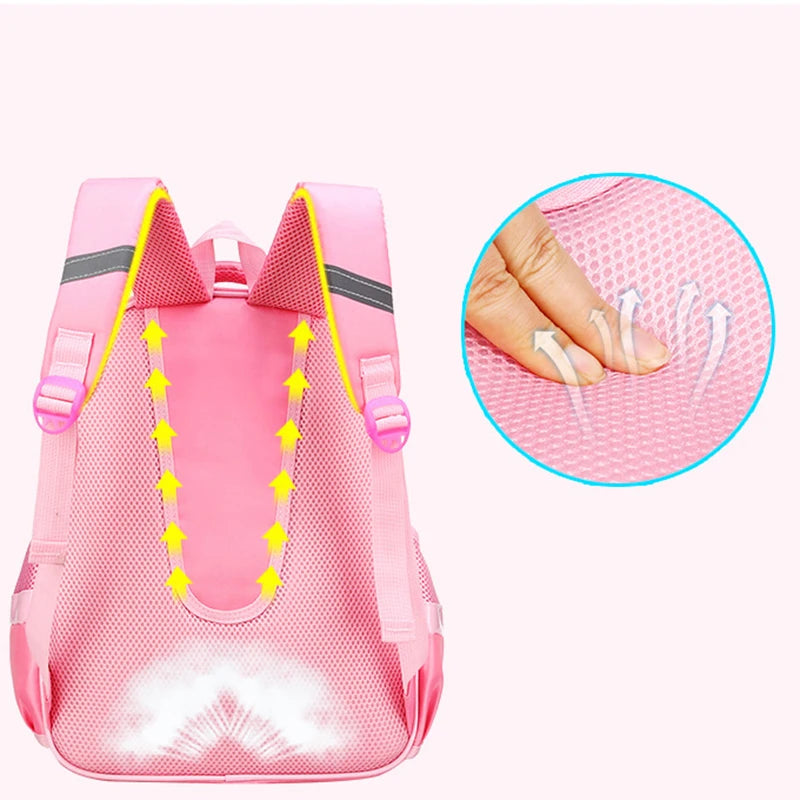 3-Piece Adorable School Bag Set for Girls