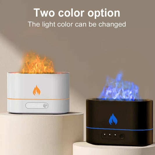 Essential Oil Diffuser with Flame Effect and Timer