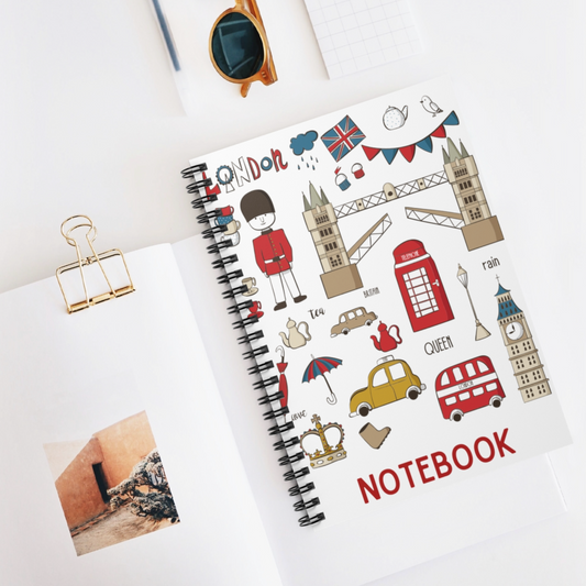 London A5 Lined Notebook