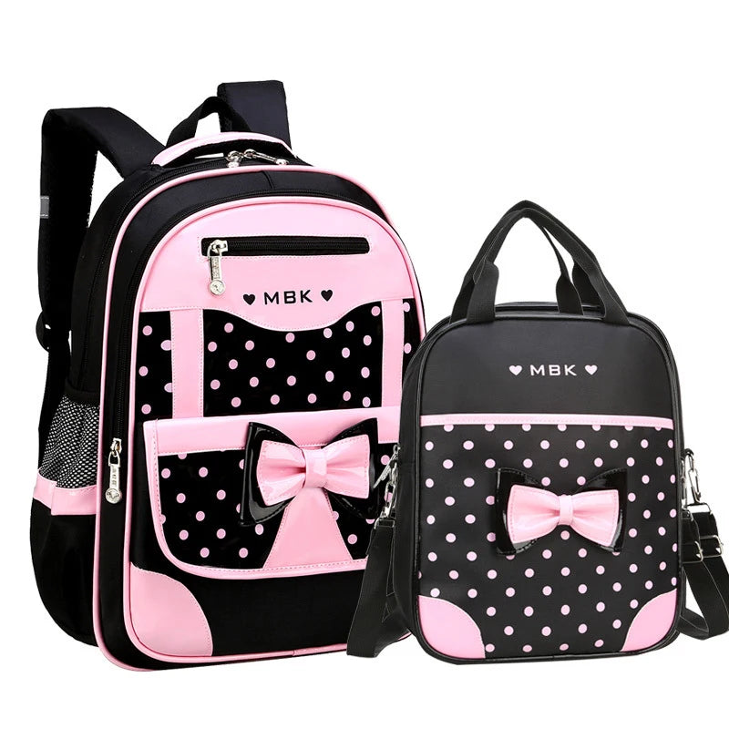 3-Piece Adorable School Bag Set for Girls