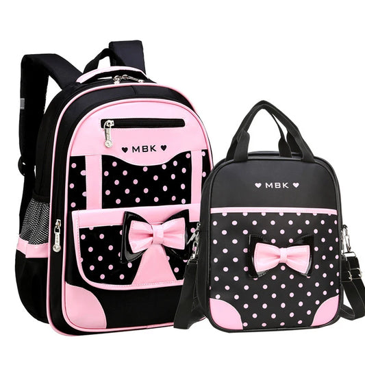 3-Piece Adorable School Bag Set for Girls