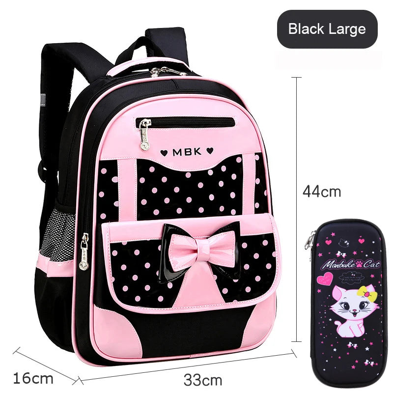 3-Piece Adorable School Bag Set for Girls