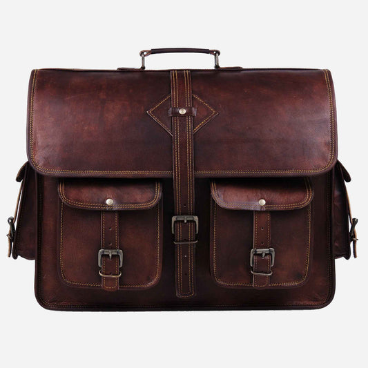 Men’s Vintage Leather Messenger Bag