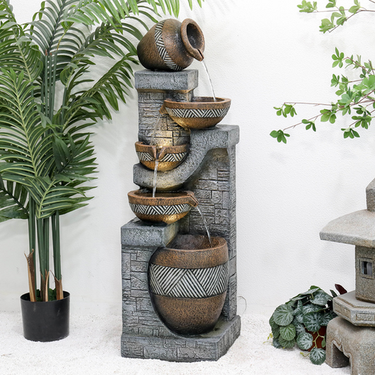 42.5-Inch Garden Landscape Water Fountain for Home and Garden Decor