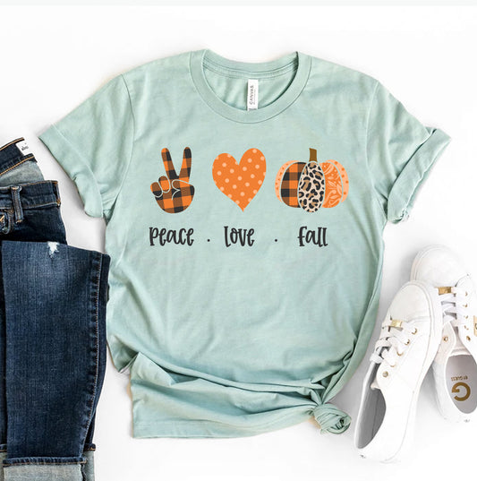 Peace, Love, Fall T-Shirt