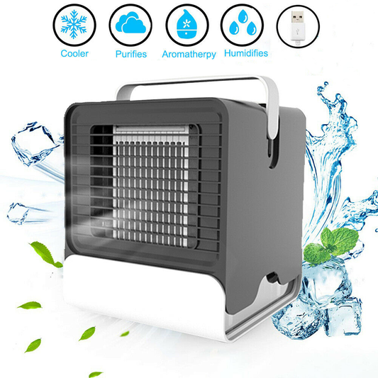 USB Mini Air Cooler with Negative Ion Technology