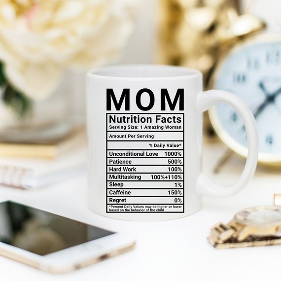 Mom Nutrition Facts – Hilarious Coffee Mug