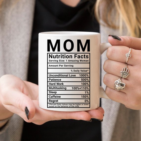 Mom Nutrition Facts – Hilarious Coffee Mug